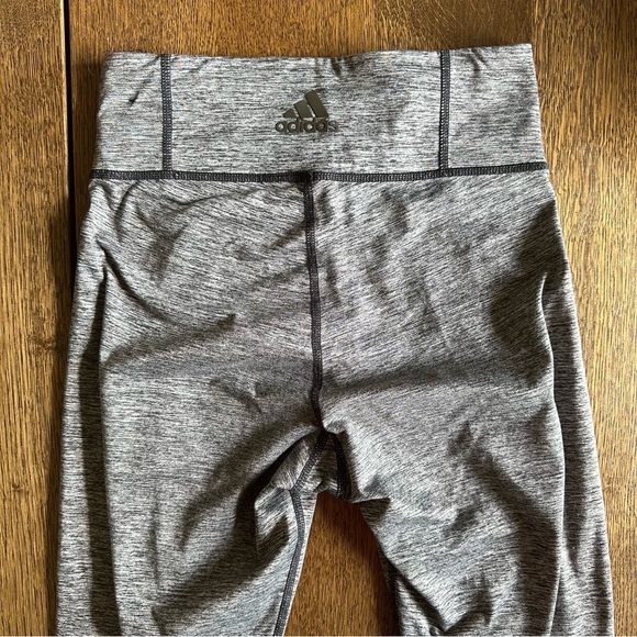 Adidas Heather Grey Leggings - Women’s Extra Small - Picture 3 of 5